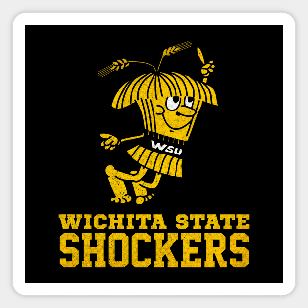 Retro Wichita State Shockers Logo Magnet by tdilport